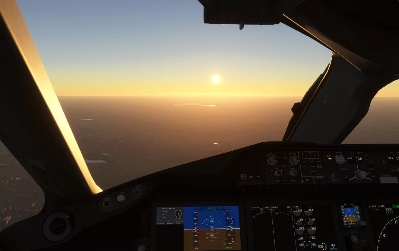 驾驶787-10，追逐夕阳！